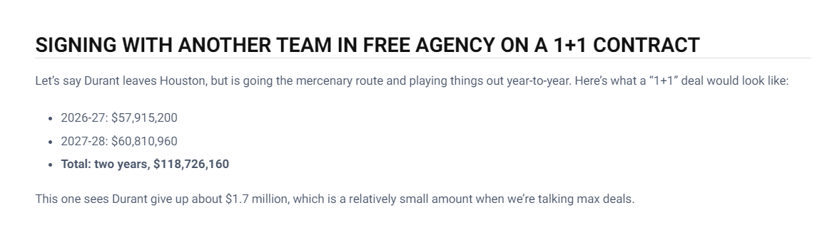 杜兰特将于, 岁以上规则, 箭队跟其余 杜兰特将于, 岁以上规则, 箭队跟其余